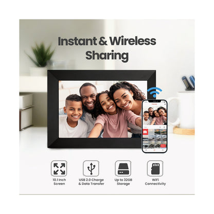 Volkano Scene Series 10.1" Smart Calendar And Digital Photo Frame with Built-In Frameo Software