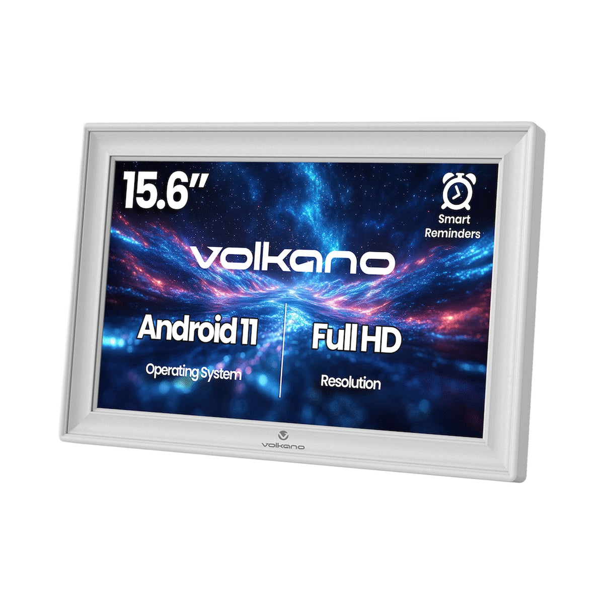 Volkano Agenda Series Smart Calendar and Digital Photo Frame 15.6" - White