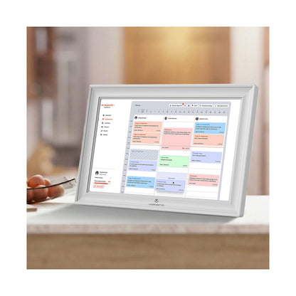 Volkano Agenda Series Smart Calendar and Digital Photo Frame 15.6" - White