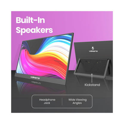 Volkano Voyage Series Portable Monitor 15.6" USB-C Power
