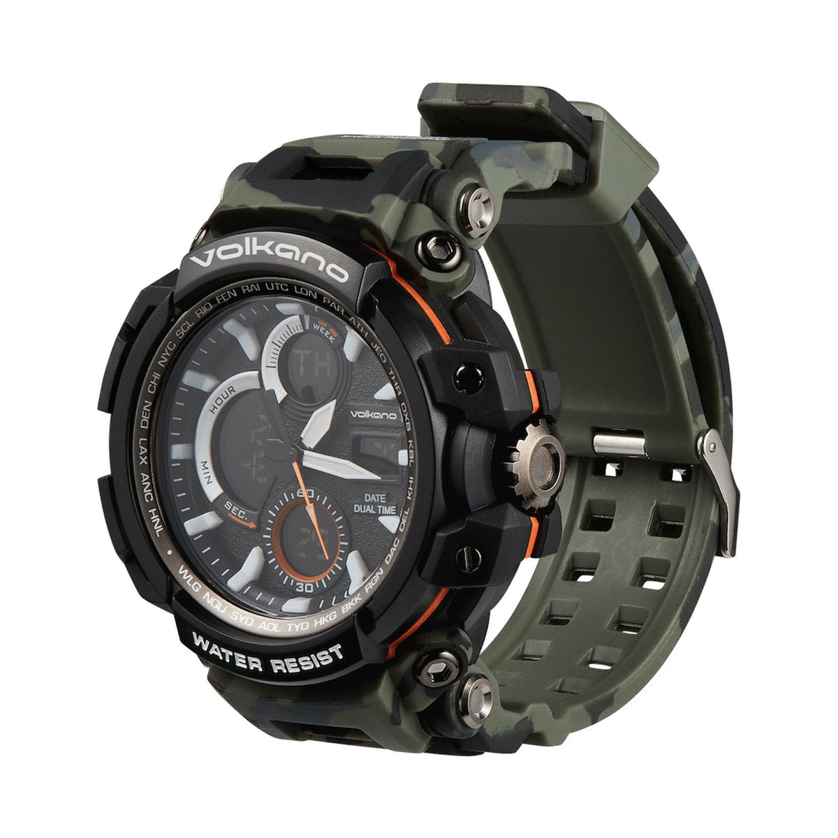 Volkano Routine Series Sports Watch - Green Camo
