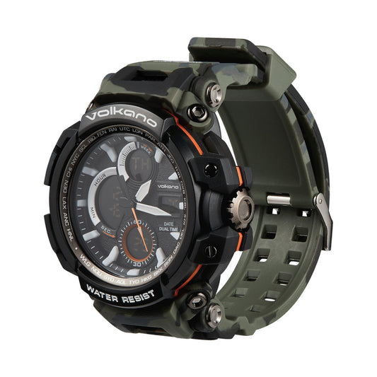 Volkano Routine Series Sports Watch - Green Camo