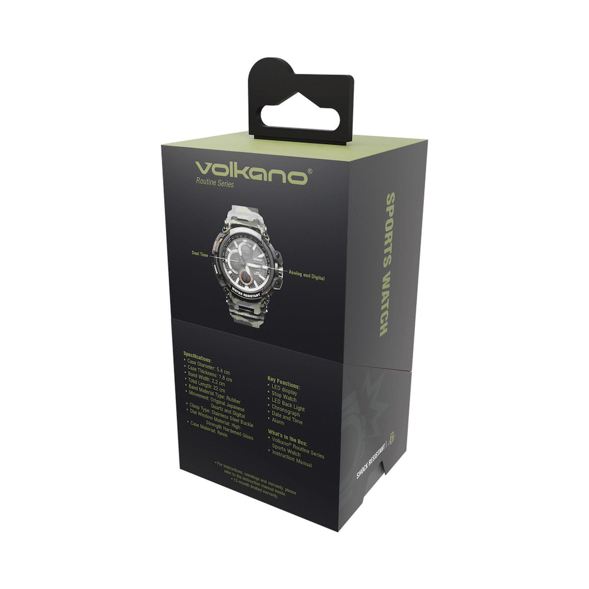 Volkano Routine Series Sports Watch - Green Camo