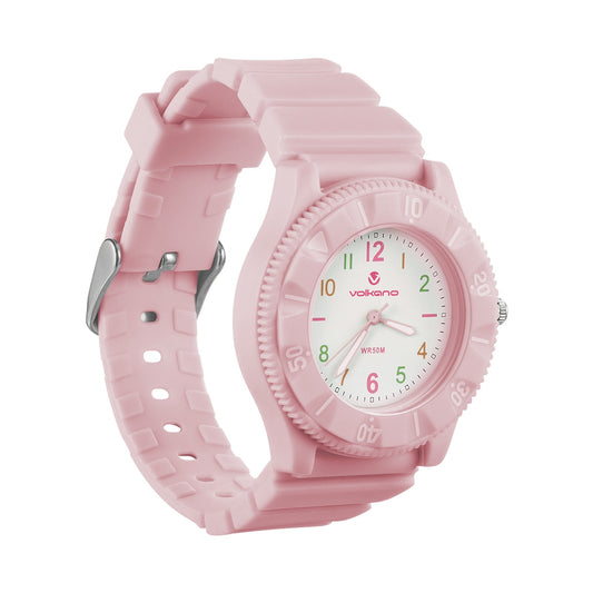 Volkano Mallow Series Kids Analogue Watch - Pink