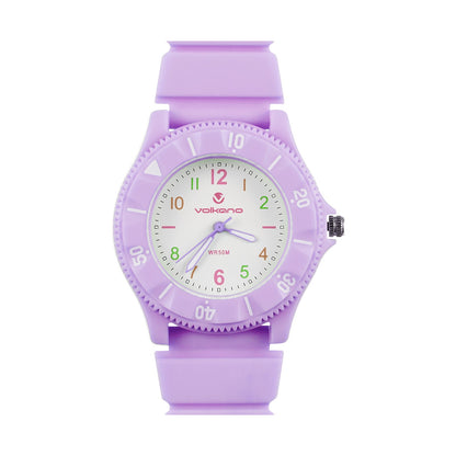 Volkano Mallow Series Kids Analogue Watch - Purple