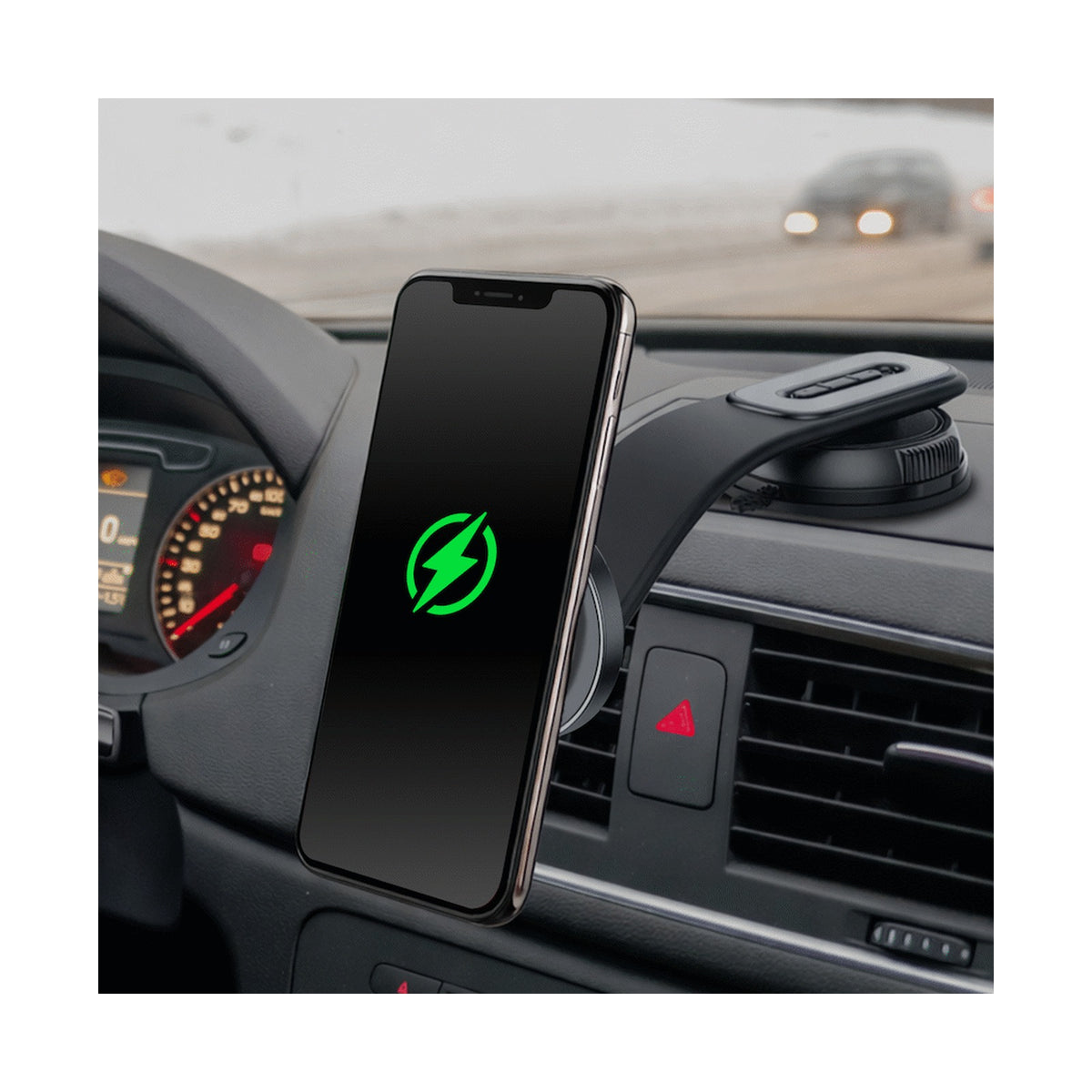 Volkano Arcmount Bendable Dash Mount Magnetic Phone Holder - Black