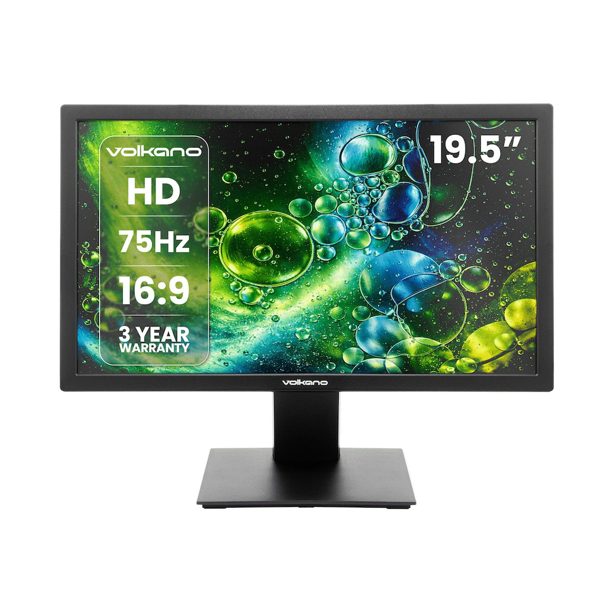 Volkano 19.5" TN Monitor with HDMI/VGA, 75 Hz