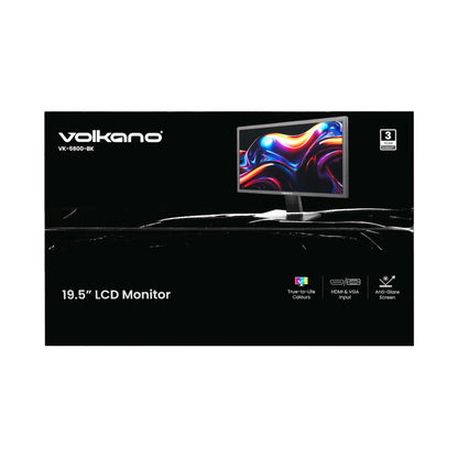 Volkano 19.5" TN Monitor with HDMI/VGA, 75 Hz