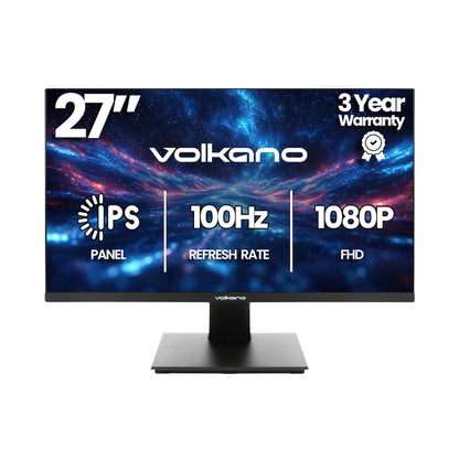 Volkano 27-inch Full HD IPS Monitor with HDMI/VGA, 100 Hz