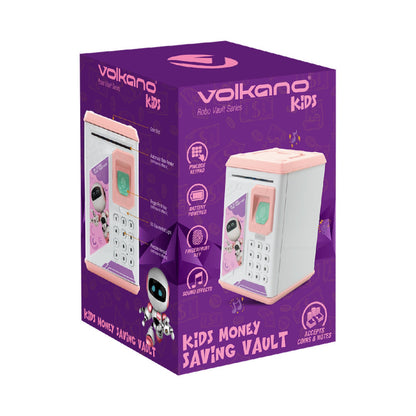 Volkano Kids Robo Vault Series Kids Money Saving Vault - Pink