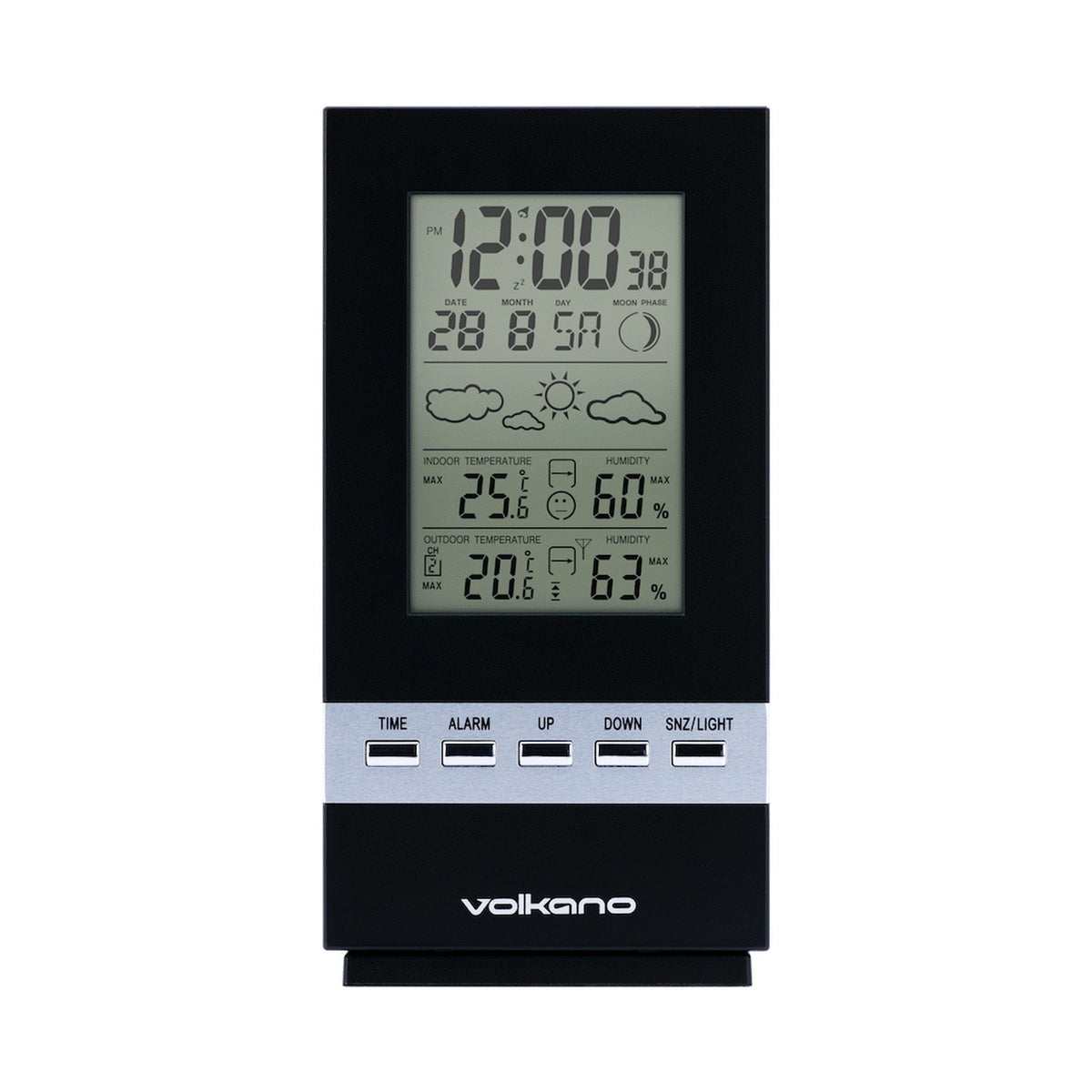 Volkano Dew Series Weather Station - Black