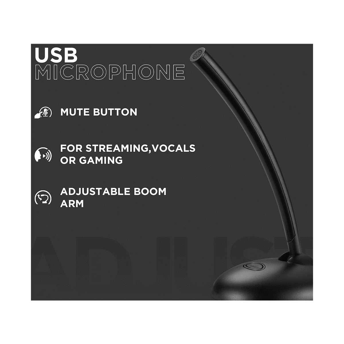 Volkano Stream Desk Series USB Microphone