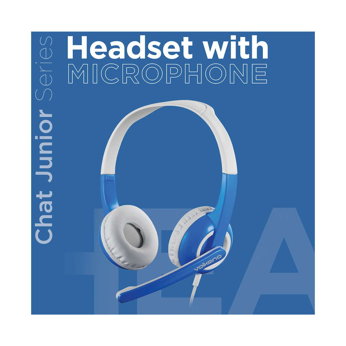 Volkano Kids Chat Junior series headset with mic - Blue