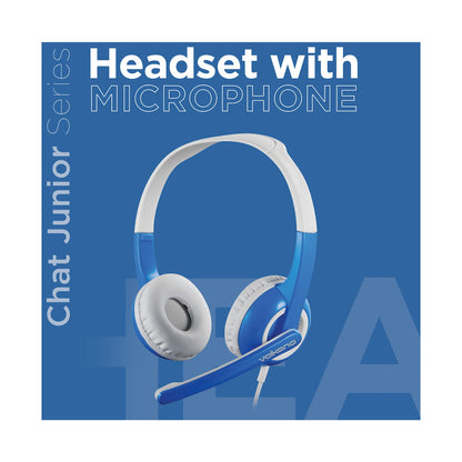 Volkano Kids Chat Junior series headset with mic - Blue