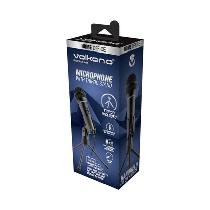 Volkano Stream Vocal Microphone with Tripod, Aux