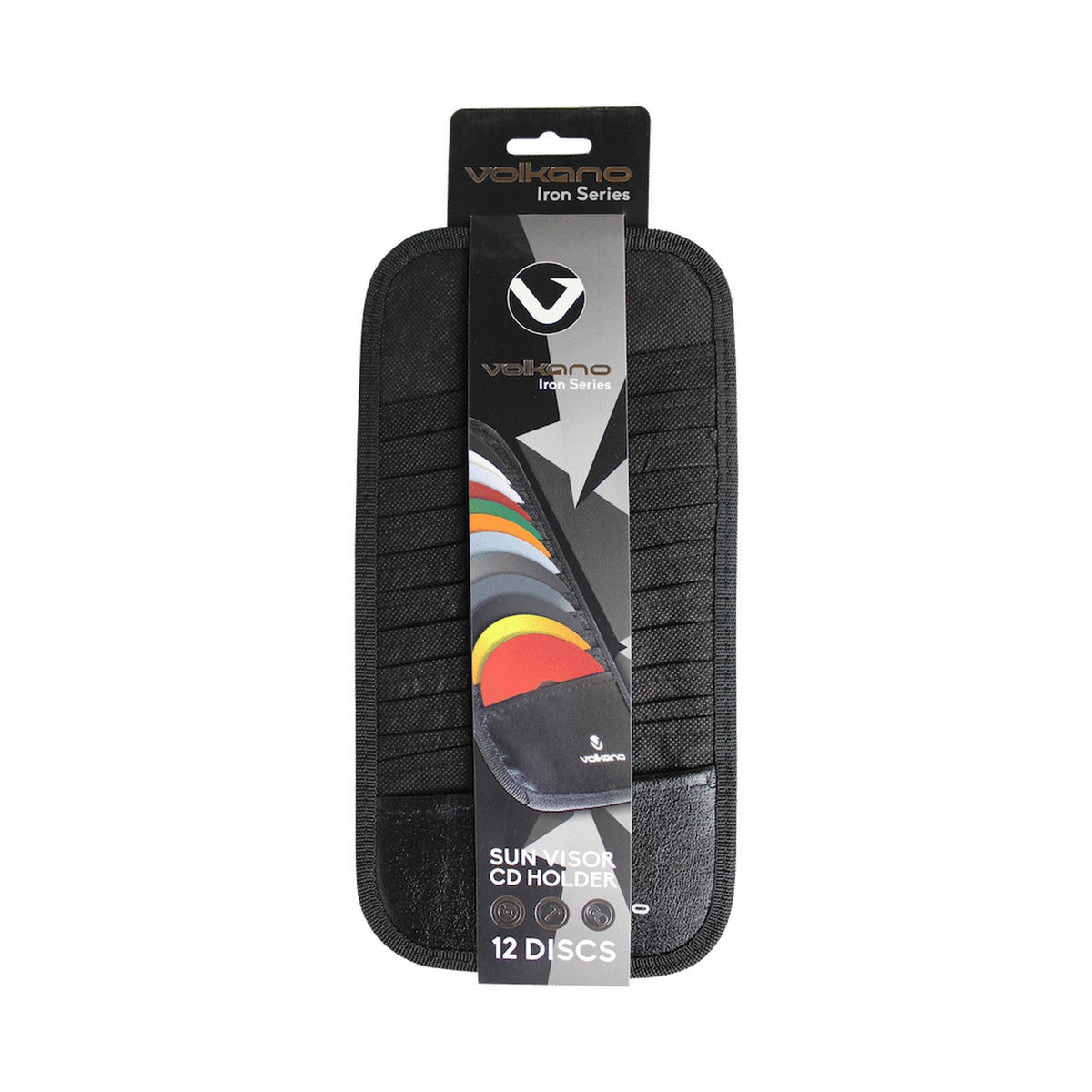 Volkano Iron Series Sun Visor CD Holder (12 Discs)