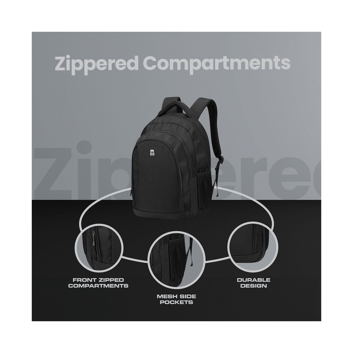 Volkano Stealth 15.6" Laptop Backpack - Black