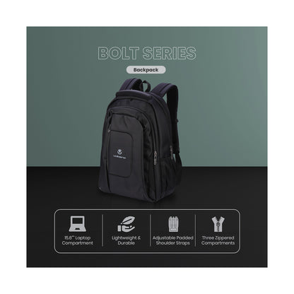 Volkano Bolt series backpack Black