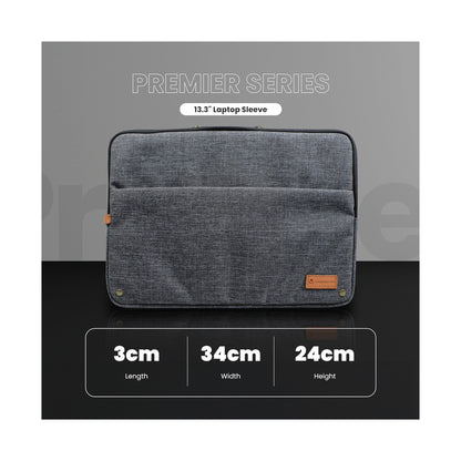 Volkano Premier Series 13.3" Laptop Sleeve - Dark Grey