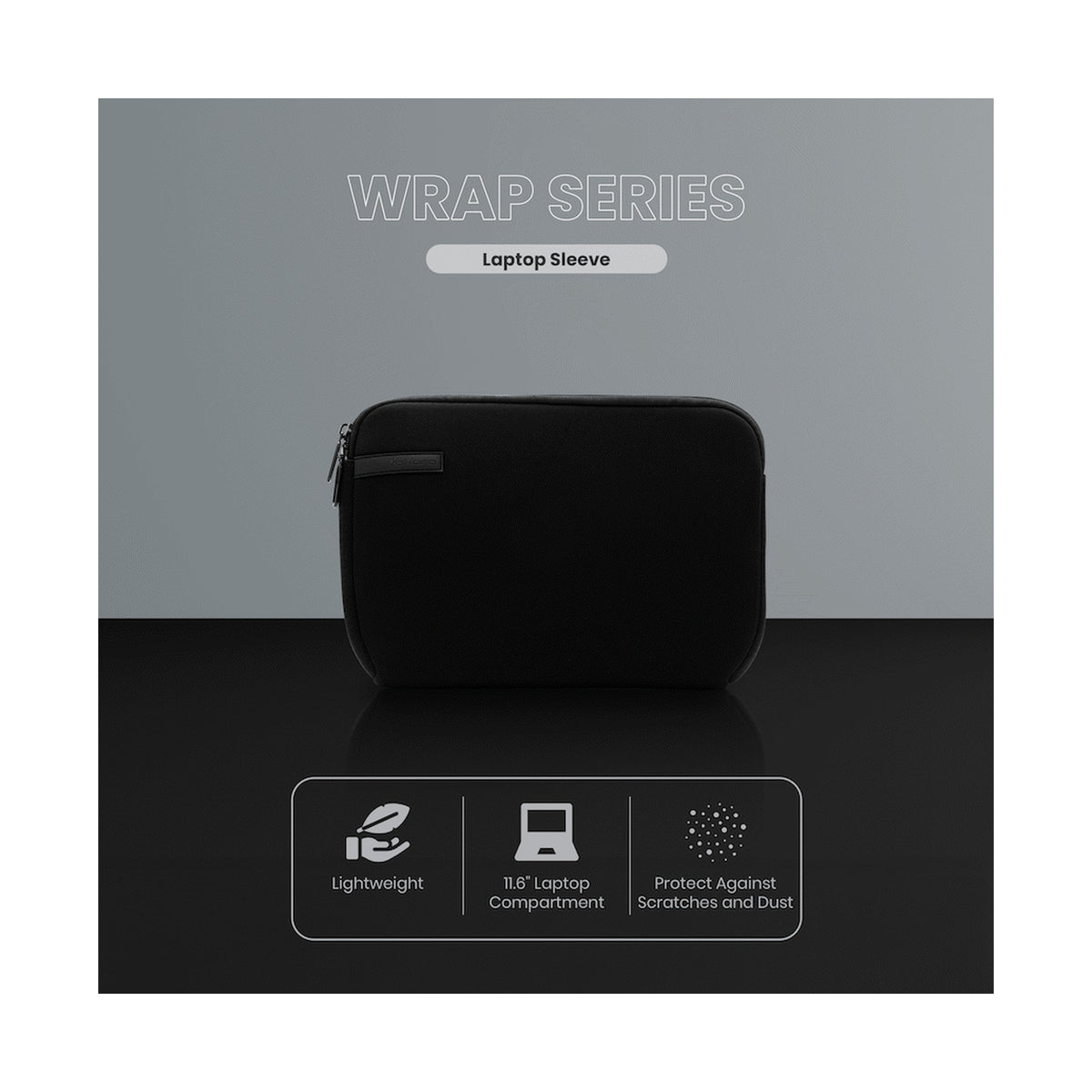 Volkano Wrap series 11.6" Laptop sleeve Black