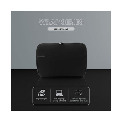 Volkano Wrap Series Laptop Sleeve 15.6" - Black