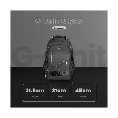 Volkano G-Unit Backpack - Black/Grey/Turquoise