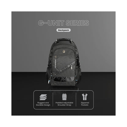 Volkano G-Unit Backpack - Black/Grey/Turquoise