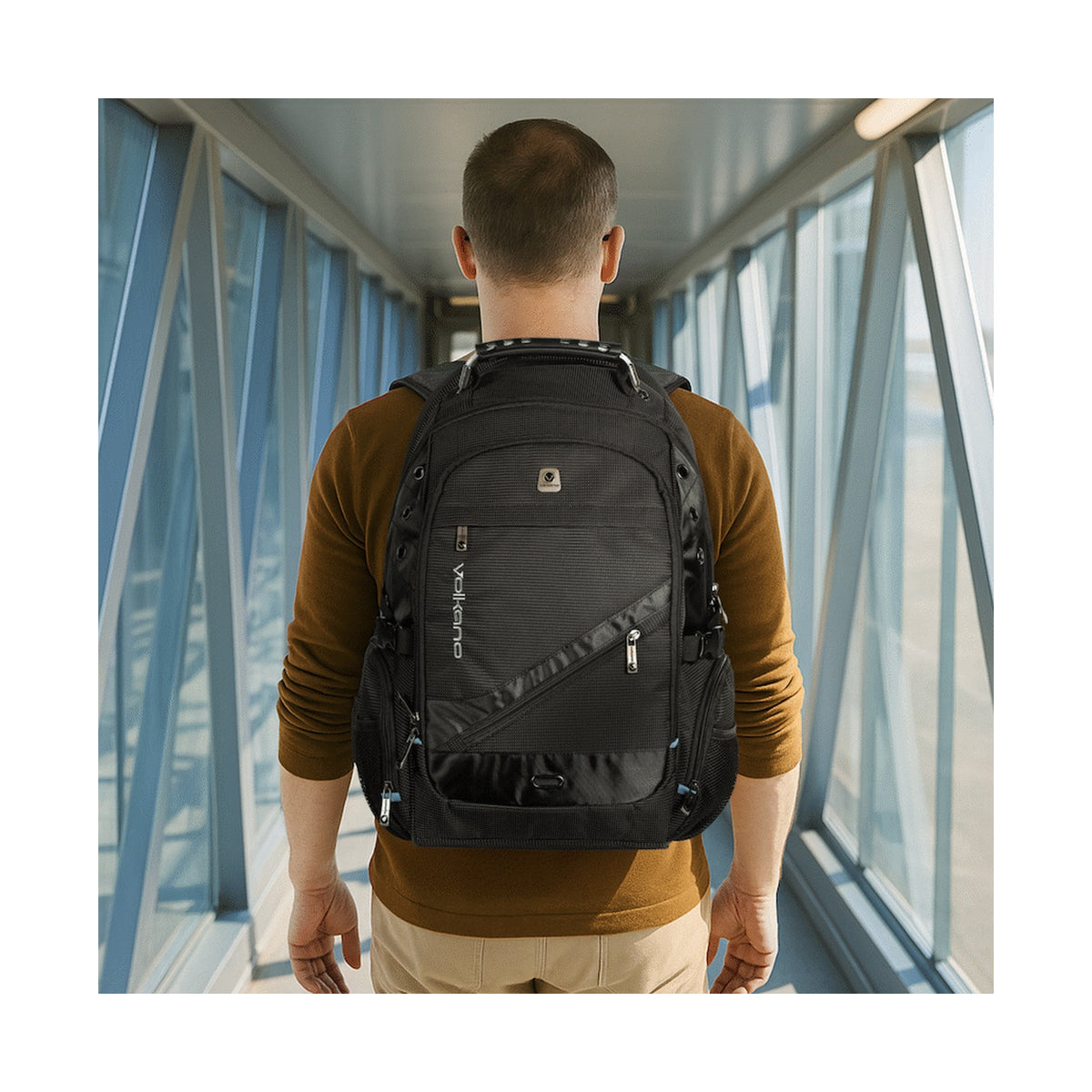 Volkano G-Unit Backpack - Black/Grey/Turquoise
