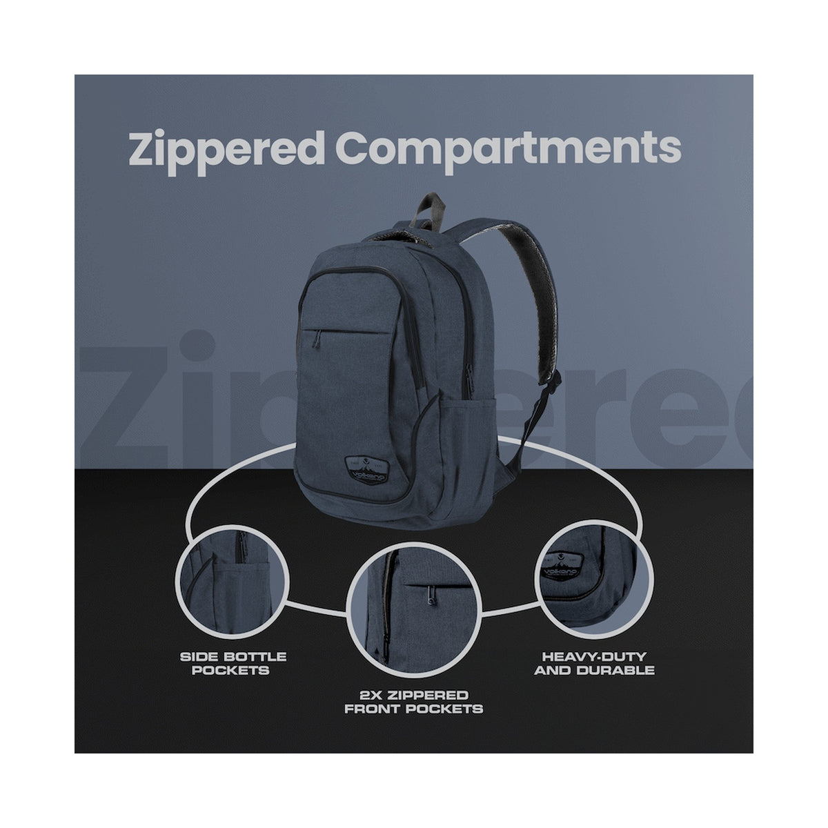 Volkano Victory Backpack - Navy