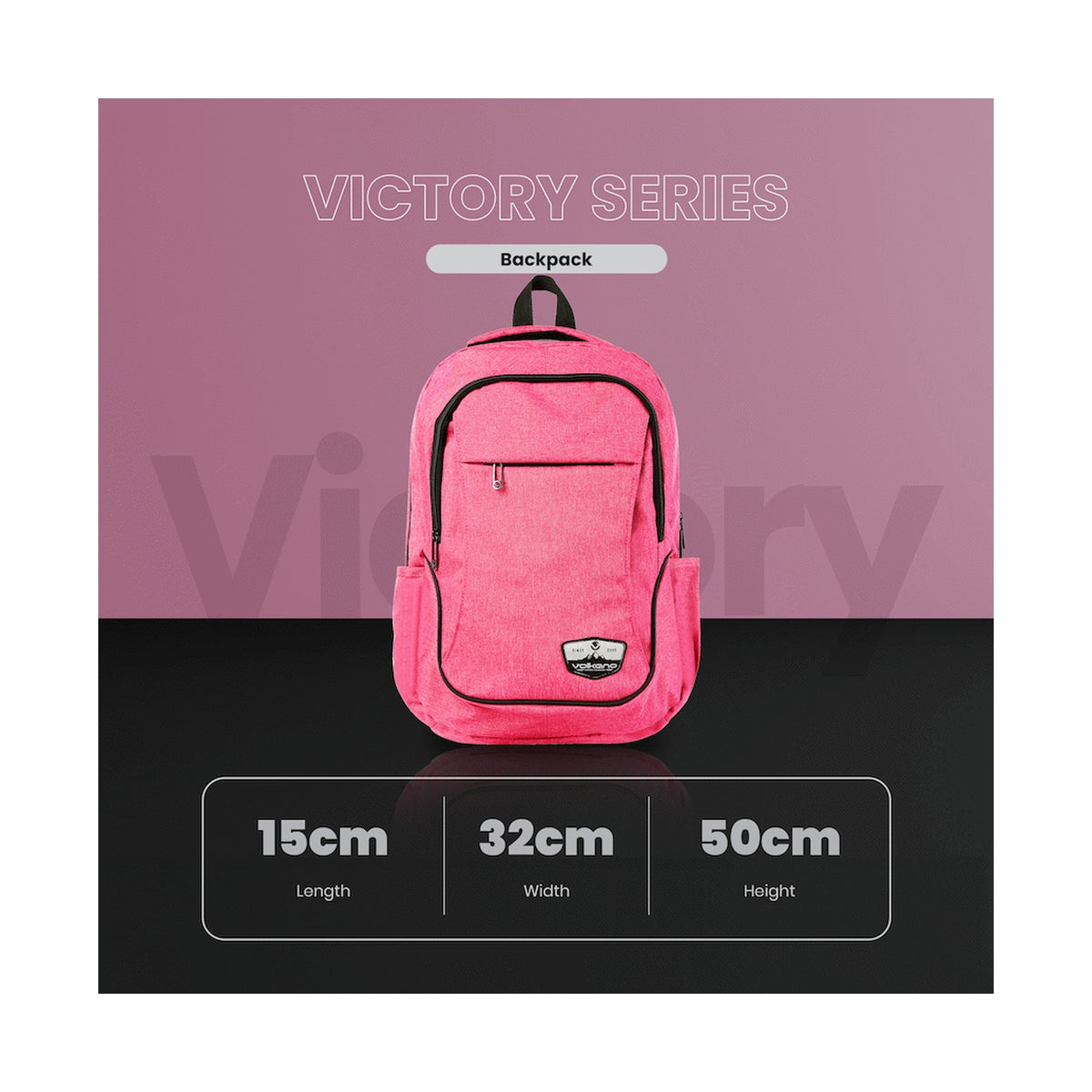 Volkano Victory Backpack - Pink Mel