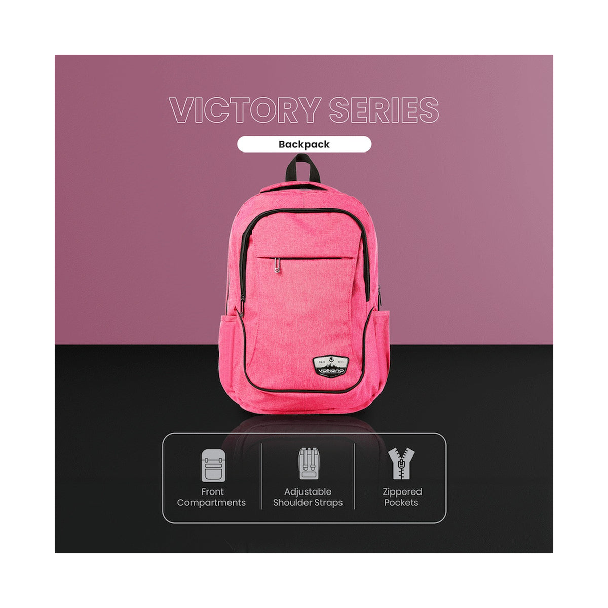 Volkano Victory Backpack - Pink Mel