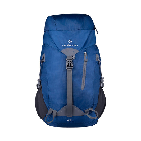 Volkano Glacier 45L Hiking Backpack Blue