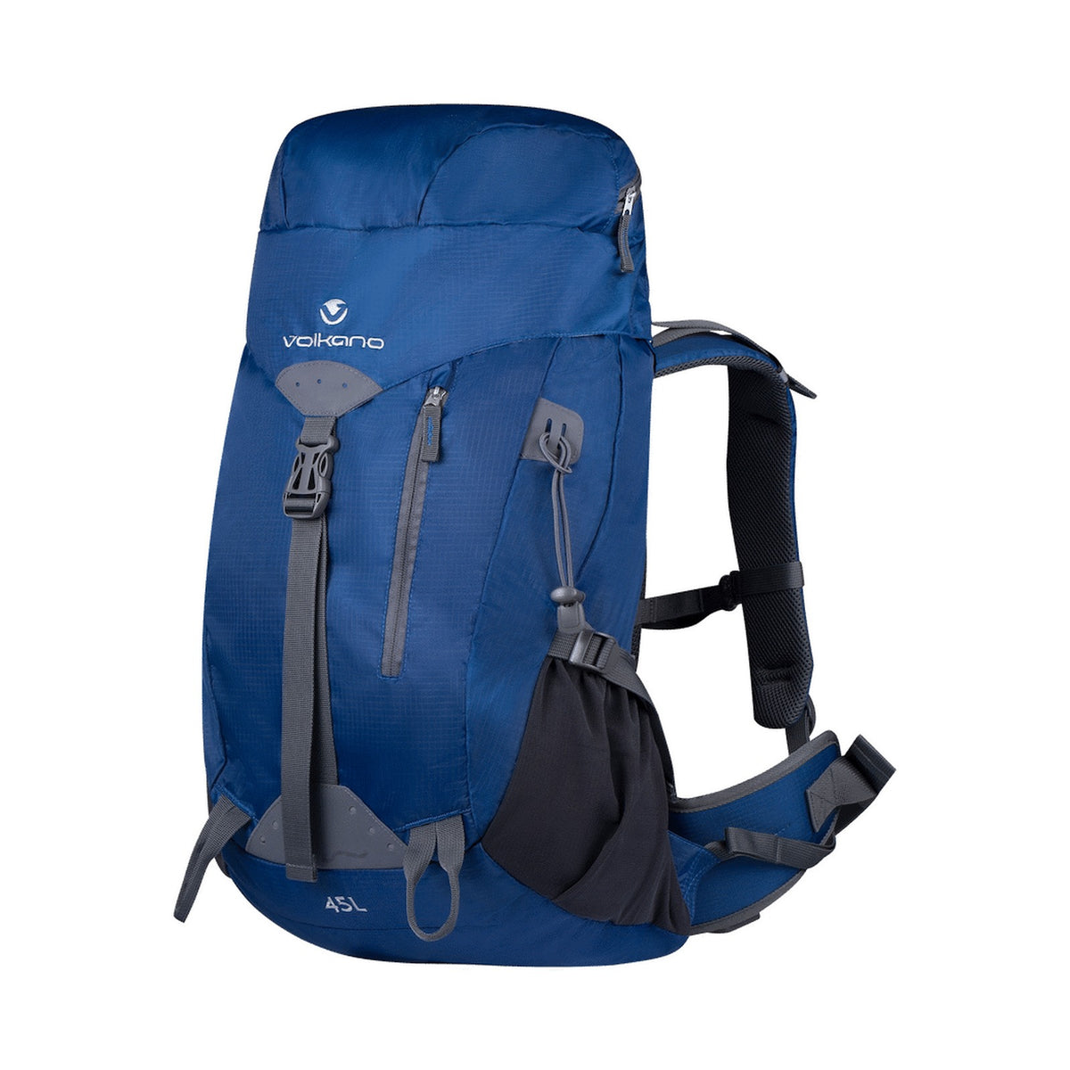 Volkano Glacier 45L Hiking Backpack Blue