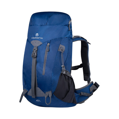 Volkano Glacier 45L Hiking Backpack Blue