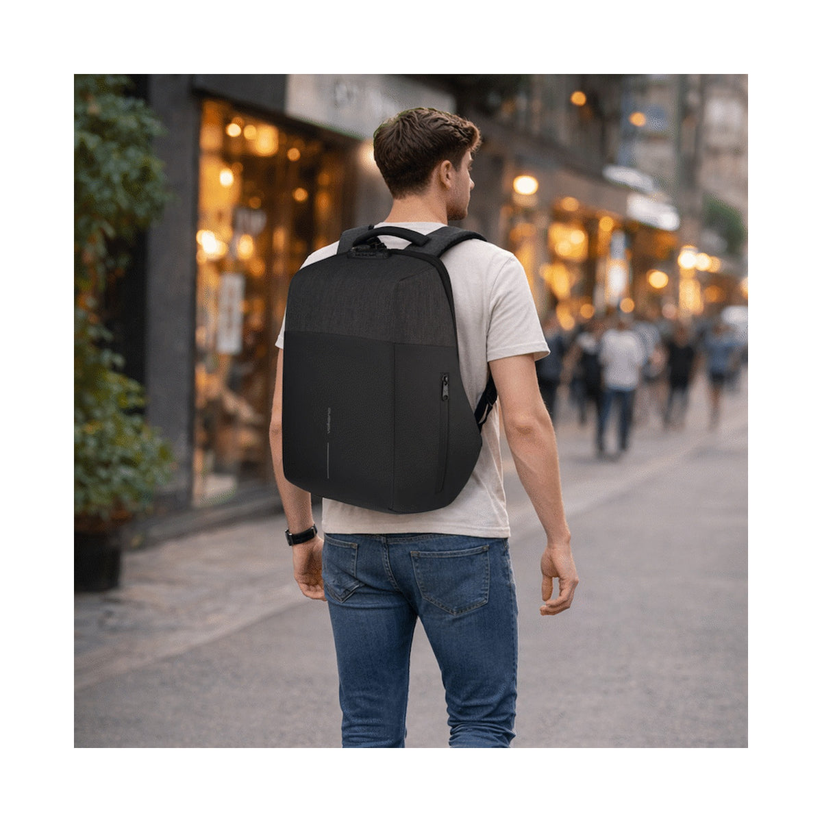Volkano Smart Deux Laptop Backpack - Black/Charcoal