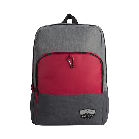 Volkano Ripper 15.6" Laptop Backpack - Grey/Red