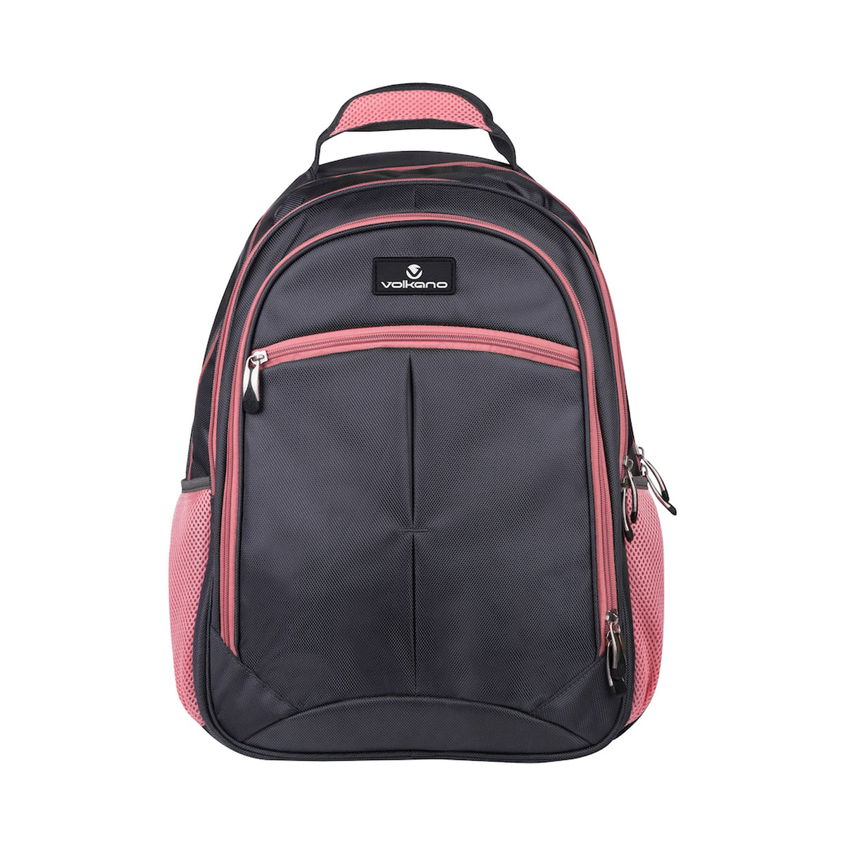 Volkano Orthopaedic Backpack 36l - Dark Grey/Pink