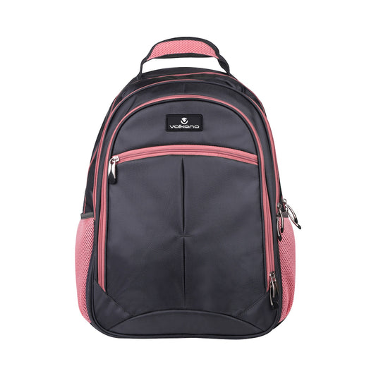 Volkano Orthopaedic Backpack 36l - Dark Grey/Pink
