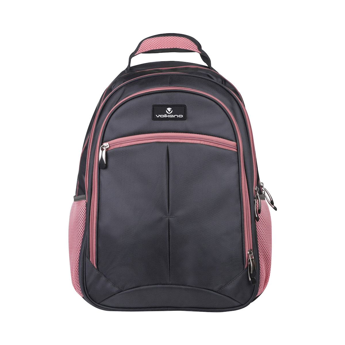 Volkano Orthopaedic Backpack 36l - Dark Grey/Pink