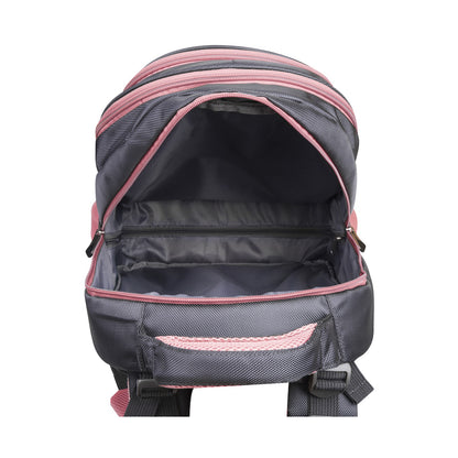 Volkano Orthopaedic Backpack 36l - Dark Grey/Pink