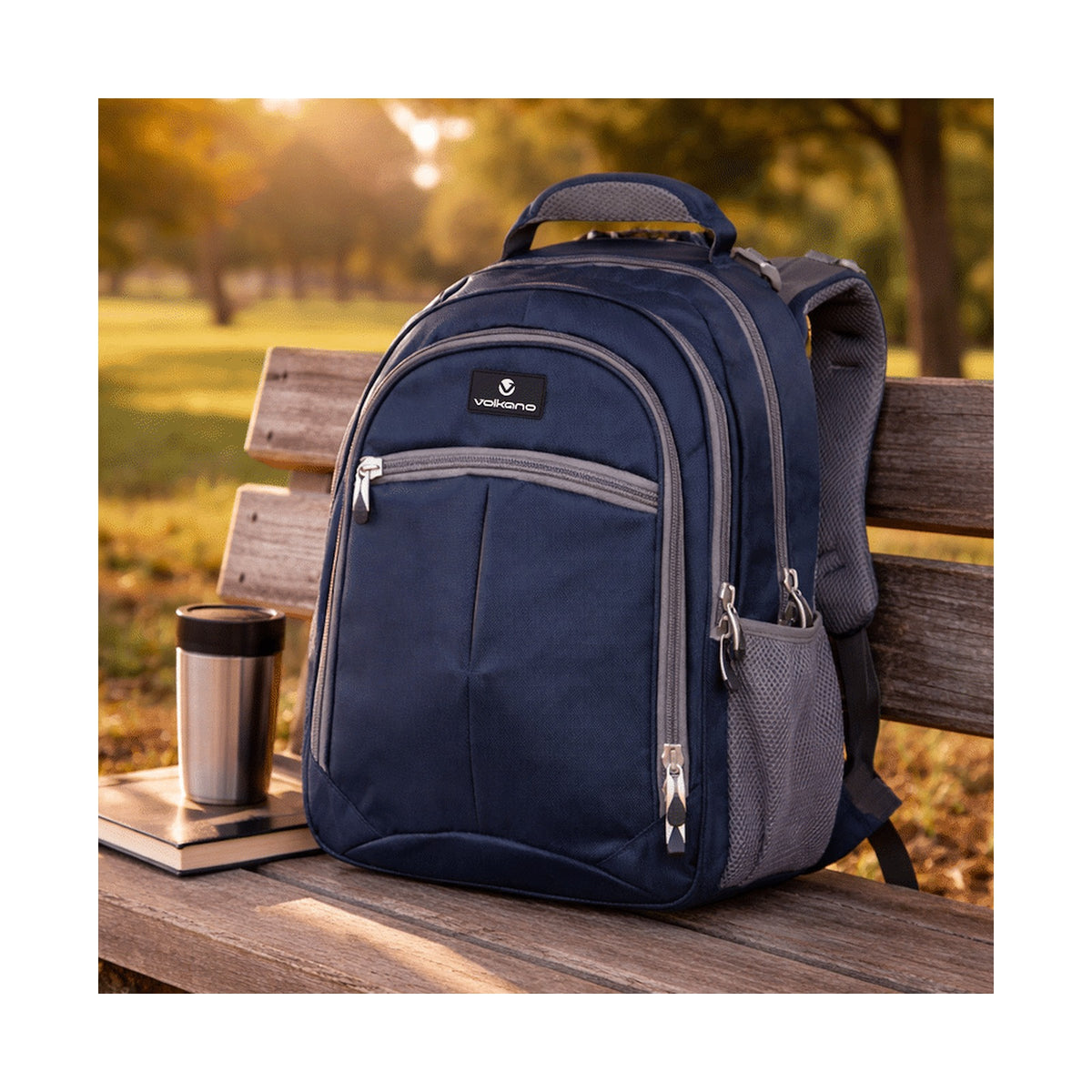 Volkano Orthopaedic Backpack 36l - Navy/Grey