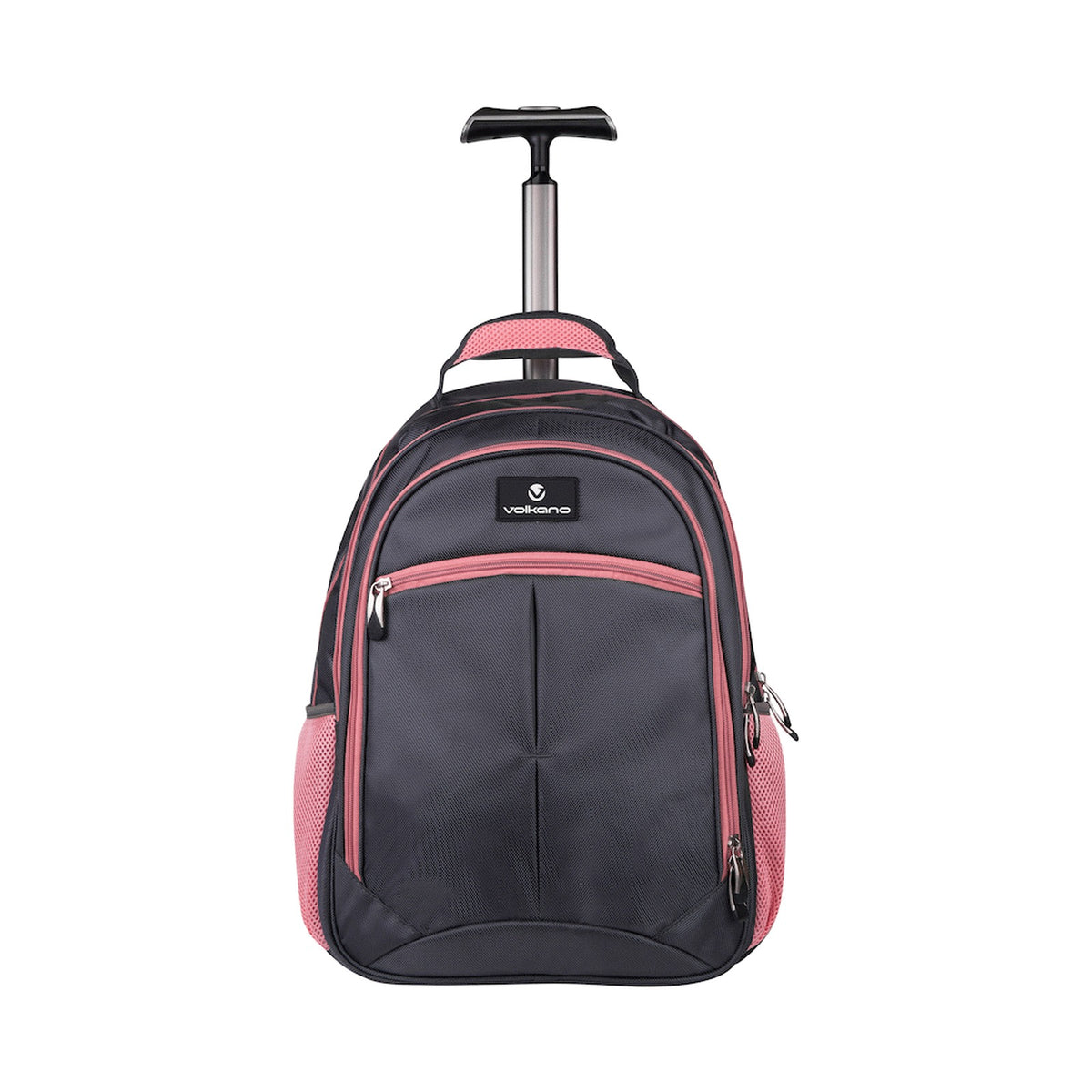 Volkano Orthopaedic Trolley Backpack 35l - Dark Grey/Pink