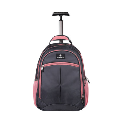 Volkano Orthopaedic Trolley Backpack 35l - Dark Grey/Pink