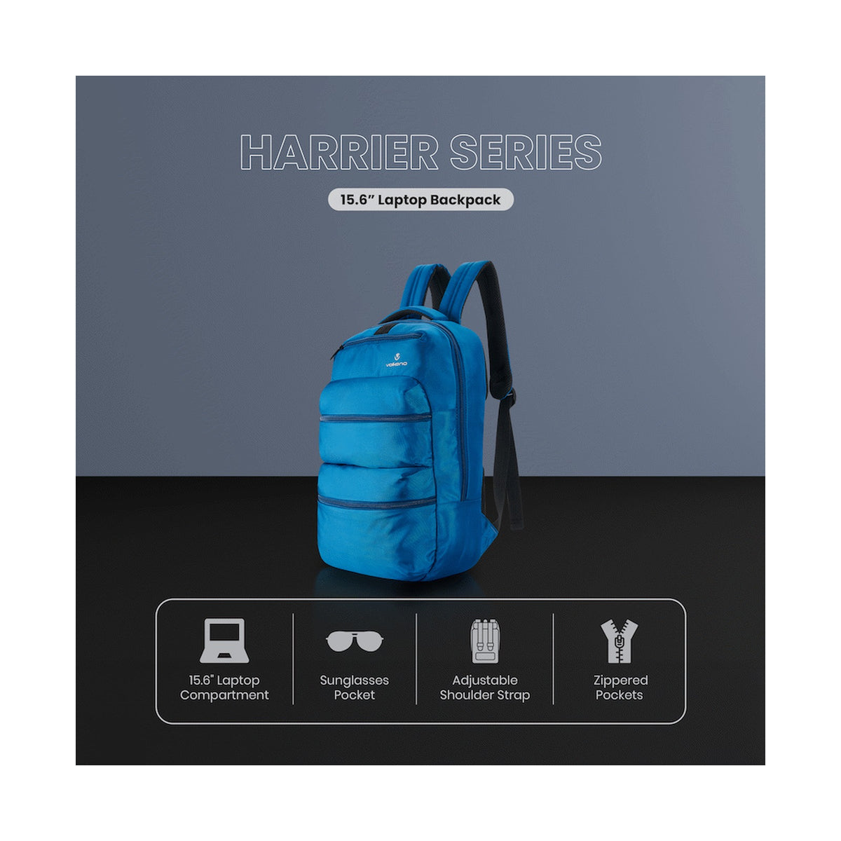 Volkano Harrier 15.6" Laptop Backpack Blue