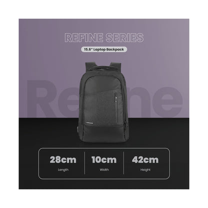 Volkano Refine 15.6" Laptop Backpack - Black/Charcoal