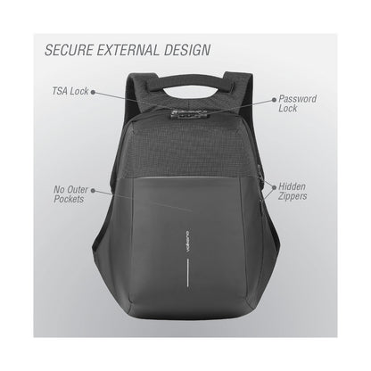 Volkano Smart Deux Dobby 15.6" Laptop Backpack Black