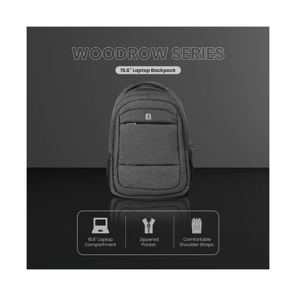 Volkano Woodrow 15.6" Laptop Backpack - Dark Grey