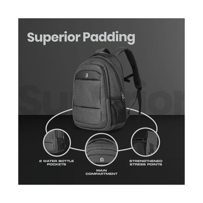 Volkano Woodrow 15.6" Laptop Backpack - Dark Grey
