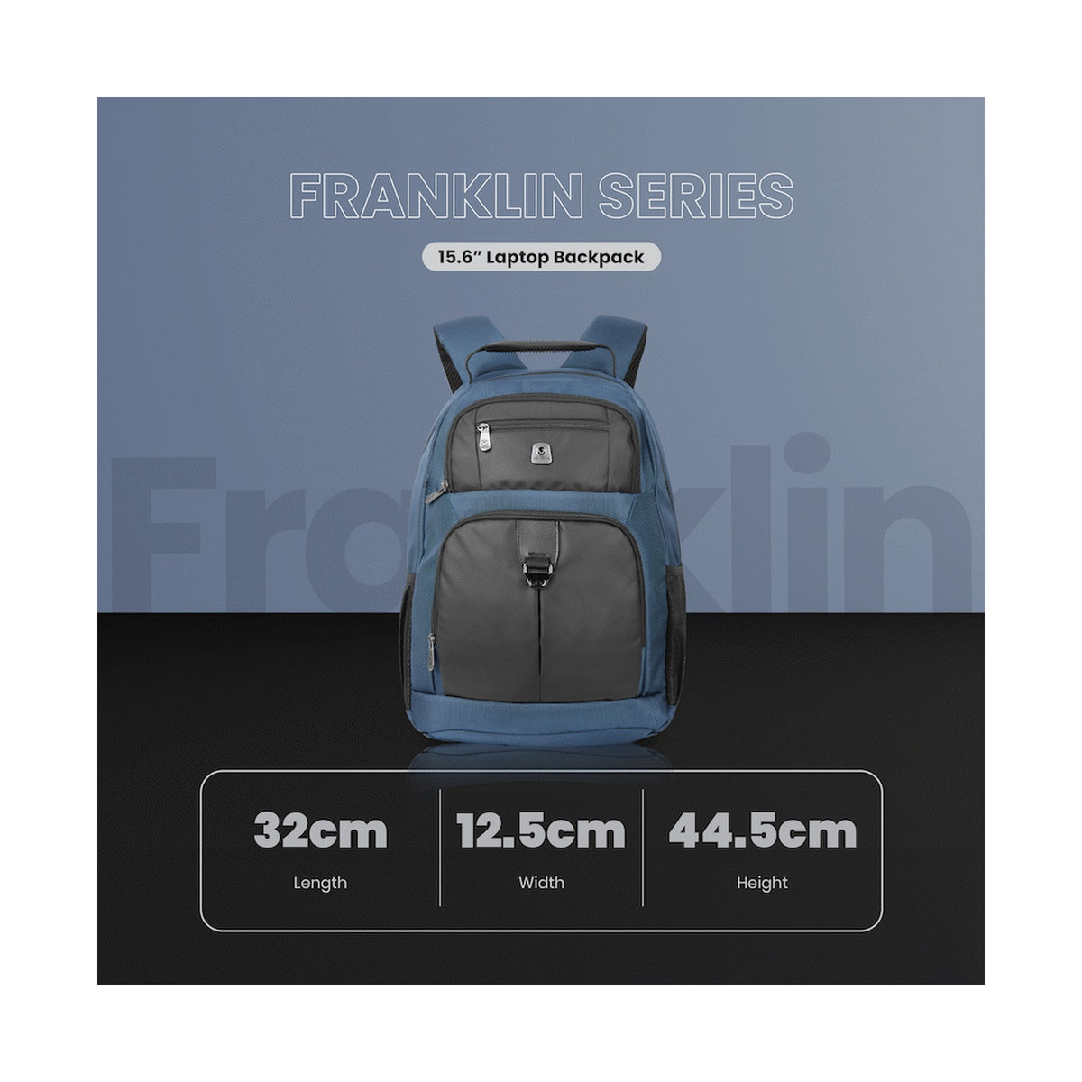 Volkano Franklin 15.6" Laptop Backpack - Navy/Black