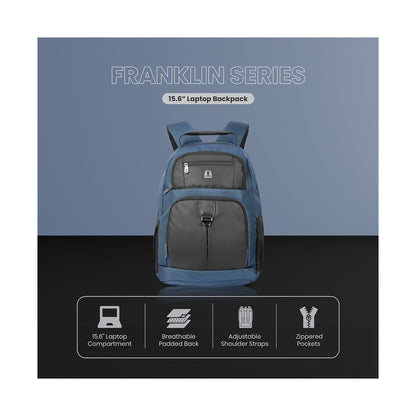 Volkano Franklin 15.6" Laptop Backpack - Navy/Black